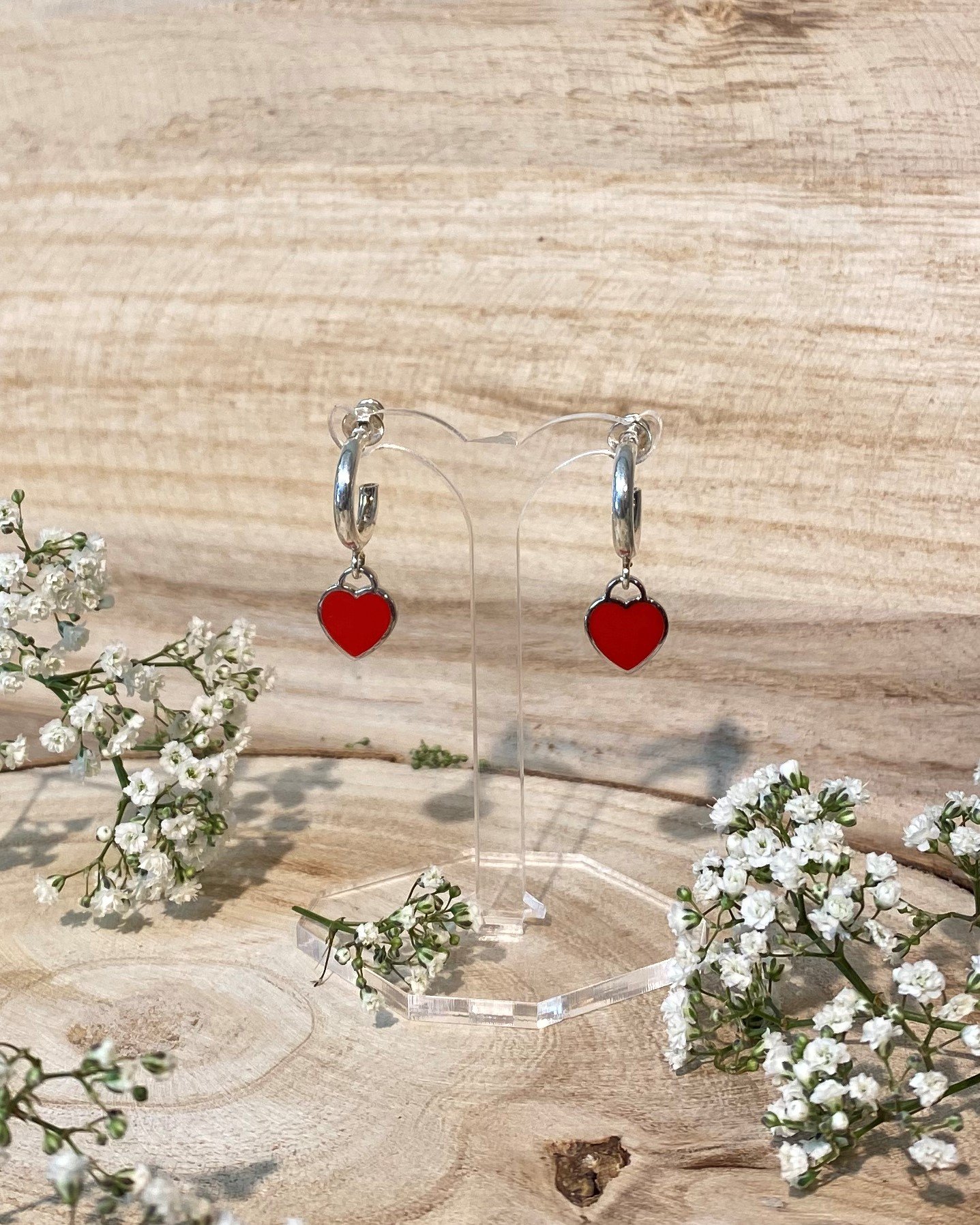 Earrings 'Red Heart ❥'